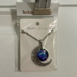 Cute quarter moon necklace